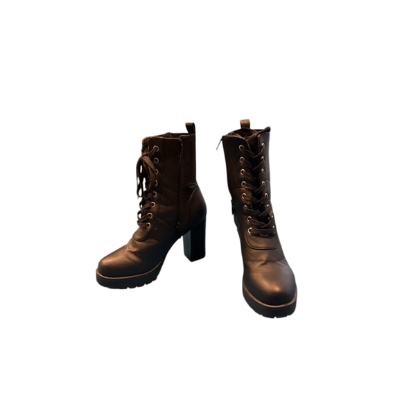 Forever Combat Platform Boots,‎ Size 6 Black - Picture 1 of 5